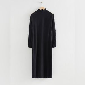 & Other Stores Rhinestone Embellished Wool Knit Dress XS